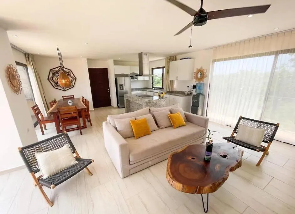 Spacious 2 Bdr Ph Blue Luxury Condo Pvt Pool Terrace Jungle View Tulum Lejlighed