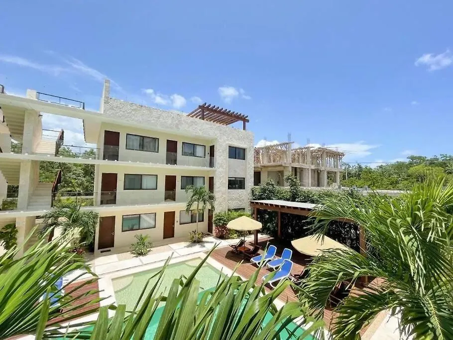 Spacious 2 Bdr Ph Blue Luxury Condo Pvt Pool Terrace Jungle View Tulum Lejlighed